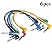 Produktbild JUSTDOLIFE 6 STÜCKE Gitarre Patchkabel Tragbare Gitarre Effektpedal Kabel für Gitarre
