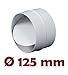 K0125 22 Raccord avec clapet anti-retour, rond Ø 125 mm pour système de ventilation VMC