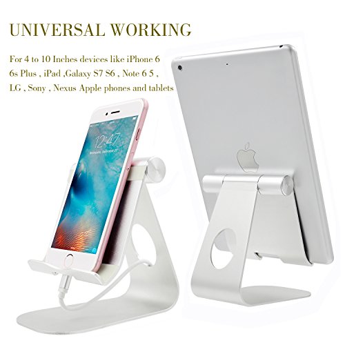 Hekunyao 270°Grad Multi-Winkel Verstellbare Aluminium Handy & Tablet Ständer Vorder Leser für Tablet PC, E-Reader, Smartphones,iPhone, iPad - 4