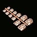 2016 FEITONG 144PCS Acrylic French design fake toenails nail tips full cover false nail art