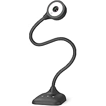 Kitchbai Visualiser Classroom, USB Document Camera for Teaching 4K with 3 Levels LED Light, Image Invert Function, Folding, Dual Microphones for Mac OS, Windows, Chromebooks Work for