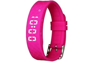 Pink Pivotell Vibratime: Vibrating Pill Reminder Alarm Watch - with up to 12 Daily Alarms - Rechargable (USB charger included)
