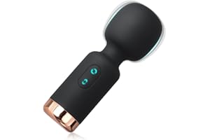 DLEOYVN Classic Mini Tragbarer Vibration für Frauen Massagestab,Starke Premium Silikon Handmassagegeräte mit 10 Vibrationsmodi Wasserdichte,Kabelloser Klein Massagegerät, Wiederaufladbare Leise