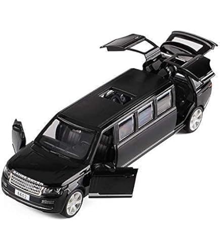Miniature Lincoln Town Car Stretch Limousine 1999 Kingsmart 1/38 - Argent