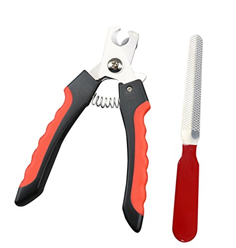 Ceesc-Coupe-griffes-pour-chiens-et-chats-Sharp-tondeuse--ongles-avec-lime--ongles-Ensemble-Rouge-Essential-Kit-de-toilettage