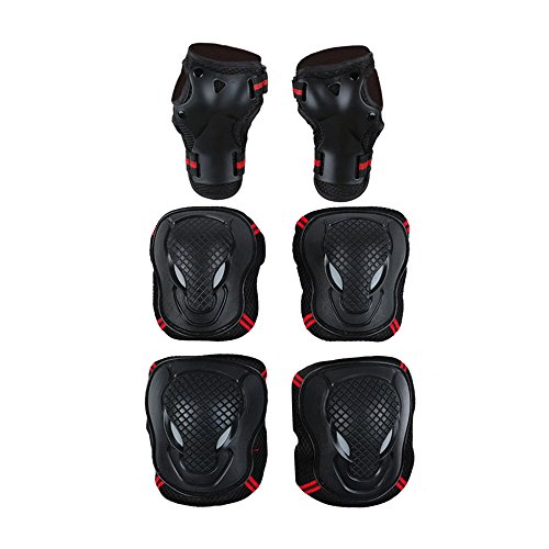 Preisvergleich Produktbild Knieschützer, Ellbogenschützer, Kollisionsvermeidung Kniend Knieschoner Outdoor Sports Skating Skateboard Protector Set mit Verstellbaren Doppelgurte für Kinder Kinder