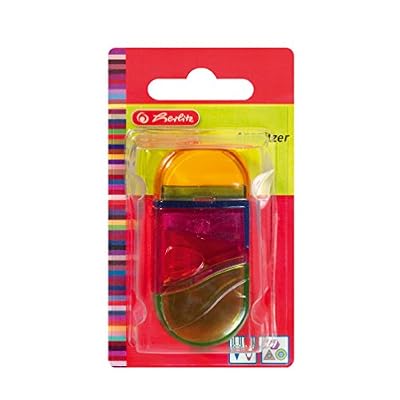 Herlitz taille-crayon 2-en-1: taille-crayon + gomme