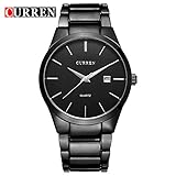Easy Go Shopping Herren Business Wasserdichte Kalender Quarz Uhr Neutral Large Dial Watch (Color : 2)