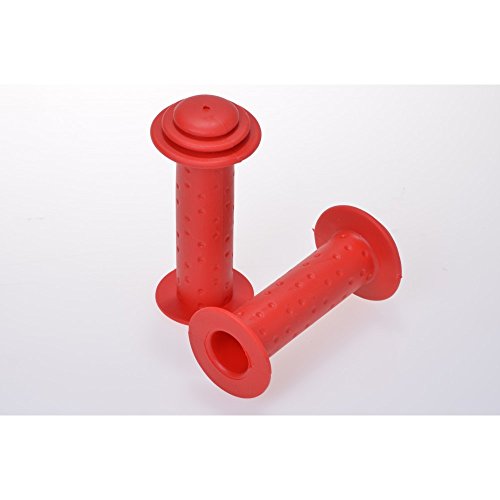 Preisvergleich Produktbild 1 Paar Kinder-Fahrradgriffe mit Prallschutz in rot