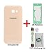 Produktbild iTG® PREMIUM Akkudeckel Reparatur-Set für Samsung Galaxy A5 (2017) Pink (Peach Cloud) - Rückseite Batterieabdeckung für SM-A520F + Vorgeschnittene 3M Klebefolie und iTG® Werkzeug-Set