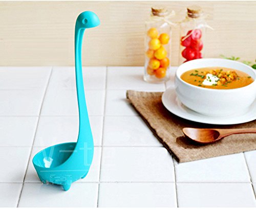 EQLEF® Nessie Schöpfkelle Küche Monster Creative-nette Karikatur-Löffel Geschirr für Soup – Blau - 2