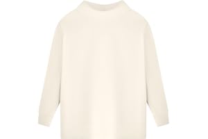 TRENDY BOY Haut Thermique doublé en Polaire pour garçons – sous-vêtement à Manches Longues avec col Montant pour Temps Froid