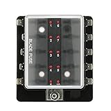 Con LED indicador de fusible fundido. Si un fusible se funde el LED rojo junto al fusible problema, ilumina lo que permite identificación rápida y sin complicaciones libre de fallo