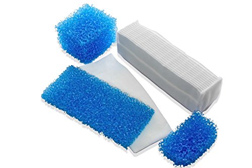 vhbw Filter Set Hepa Schaumstoff Nass Motorschutz Abluft für Staubsauger Thomas Twin T1 Aquafilter, T2 Aquafilter, TT Aquafilter wie 787203, 787 203.