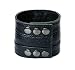 Produktbild Lederarmband aus echtem Leder mit Geheimfach Geldfach Geldgürtel Geldarmband für Reise, Joggen, Ausgehen, Strand oder Party (schwarz)