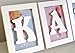 Disney Frozen Background Pack - Framey Namey - Personalised Framed Baby Letters - Hand crafted nursery decoration or Christening gifts for boys or girls