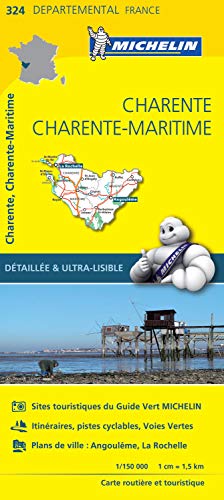 Carte Charente, Charente-Maritime Michelin