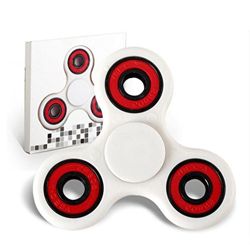 Sansee Hand Spinner Fidget Spinner Stainless Steel EDC Focus Toy (White)