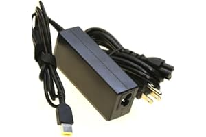 HSXIRQA Charger for Lenovo ThinkPad T460 T460S T470 T470S T430 T440 T440S T450 T540P T560 E440 E450 E550 E560 G40 G50 Z50 L470 L460 L440 X270 X250 X240 ADLX65NLC2A Laptop Power Adapter Supply Cord Square Tip