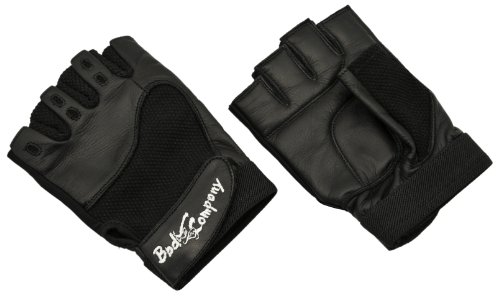 Pro Leder Bodybuilding Trainings- und Fitness schwarz – „Elegant Snake“ Handschuhe inkl. Kettverschlüssen - 5