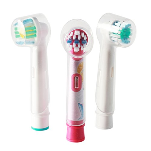 Preisvergleich Produktbild CanVivi eletrische Ersatzbürste Schutzhülle Abdeckung Schutzkappen Aufsteckbürsten Kappen für Oral-B 4 Stück