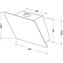 Whirlpool AKR 037 G BL 650 m³/h Monté au mur Noir B - Hottes (650 m³/h, recirculation, B, A, E, 59 dB)