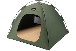 SOLAPOLLO Tenda per animali domestici, tenda per cani e gatti, universale per quattro stagioni, staccabile, pieghevole, portatile, parasole da viaggio all'aperto (verde, M)