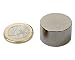 Produktbild Scheibenmagnet Ø 25 x 15mm Neodym N50, Nickel - Haftkraft 27kg