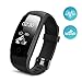 Produktbild ikeepi Fitness Tracker Herzfrequenz Monitor Sleep Monitor Kalorienzähler Wasserdicht Multi-Sport-Modus Activity Tracker Smart Watch für iPhone & Android-Telefone, schwarz