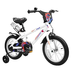 Kids Bike 20 inch Bike with Trainning Wheels for Kids Beginner 12 14 16 18 20 Inch Bike 2-13 Age,Children Bike Kickstand for 16 18 Inch Boys Bike White