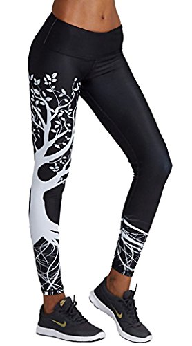 Topgraph Damen Yoga Leggins Lang Training Tights Laufhose Jogging Pants Fitness Sporthose