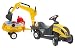 Produktbild Falquet & Cie 3055N Rutschauto Baufahrzeug/Anhänger/Bagger/Helm/Schaufel, Harke, Rüttelsieb, Sandformen und Sprenkler, Gelb