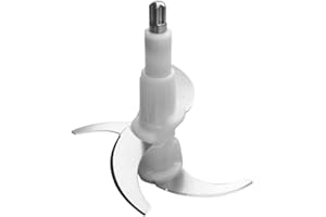 NUHFUFA - Molinillo de carne de acero inoxidable con cabezal de 4 cuchillas húmedas, hoja y cabezal de cuchillo compatible con Midea MJ-LZ25 Easy225/235/236 (1 unidad)