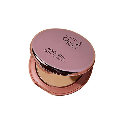 Lakme 9 to 5 Primer with Matte Powder Foundation Compact, Ivory Cream, 9g