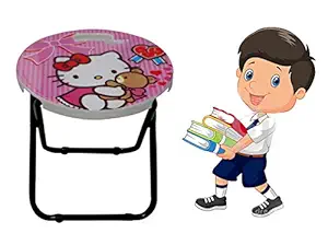 AASA Kids Study Table Accessories for Boy Study Stool Cartoon Character Study Stool Round Shape Study Table for Boys and Girls