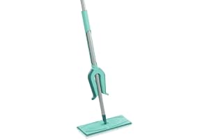 Leifheit Golvmopp Picobello M micro duo med utpressningsmekanik på handtaget, skrubber med 2-fibertorköverdrag av mikrofiber