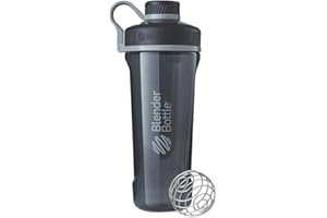 BLENDERBOTTLE Blender Bottle Radian Tritan, Shaker Protein Shaker Cup, Diet Shaker, Butelka na wodę, z kulką blendera, 940 ml, czarna