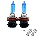 Produktbild INION® SET- 2x Stück H11 55W PGJ19-2 12V UV-Kristallglas mit GAS - XENON OPTIK Halogen Lampen Long Life Birnen Super White + 2x T10 Glassockellampen Autolampen