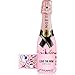 Produktbild Moet & Chandon Piccolo Rosé Champagner in der kleinen pinken Flasche mit Emoëticons 0,2 l