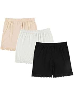 Liang Rou Damen Elasthan kurz Leggings 3-Pack