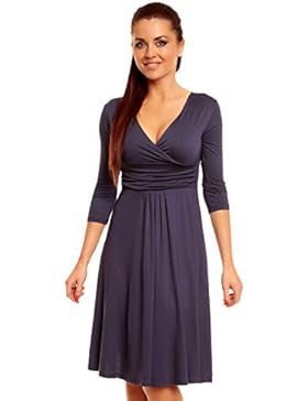 Zeta Ville Damen Ausgestellter Schnitt Swing-Kleid Sommerkleid Cocktailkleid 282z