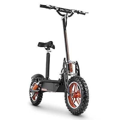 Takira Tank Type 1000TTX - Scooter électrique pliable avec roues cross / trottinette avec siège avec moteur 36V/1000W et freins (32 km/h, batterie longue durée, béquille)