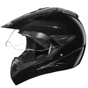 Studds Motocross Full Face Helmet with Visor (Black, XL)