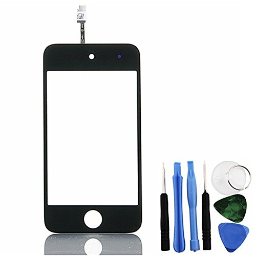BisLinks® Toque Screen Digitizer Display Vaso Negro Para iPod Toque 4 4th Gen + Free Tools