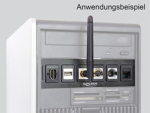 Delock 86273 Keystone Halterung für PC (13,3 cm (5,3 Zoll), 6 Port) - 3