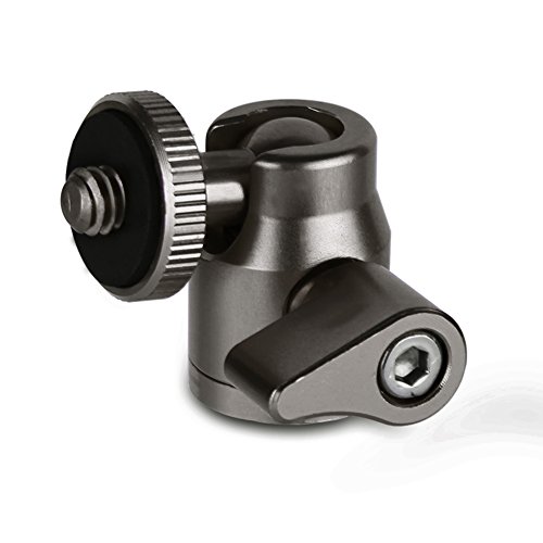 ohCome Mini testa a sfera a treppiedi Corpo in alluminio girevole a 360 gradi con base da filo a vite da 1/4 