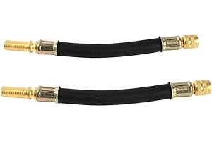 SULIUDAJI 2 pezzi Estensione della Valvola per Pneumatici,Gomma Prolunghe Valvola,Valvola Flessibile per Pneumatici,Prolunghe Valvola,prolunga Flessibile per valvole Pneumatici, Autobus, Camion, Transit