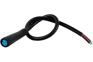 Oniissy Cable de extensión Ebike de 2 pines, 3 pines, 4 pines, 5 pines, 6 pines, Julet hembra/macho, línea impermeable para kit de motocicleta eléctrica Bafang, pantalla de freno de acelerador de luz
