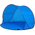 Pop Up Beach Shelter Tent for 1-2 Person UV Protection Beach Sun Shelter Outdoor Portable Family Outdoor Garden Park Beach Sun Camping Picnic Waterproof Canopy Shade Tent With Carry Bag