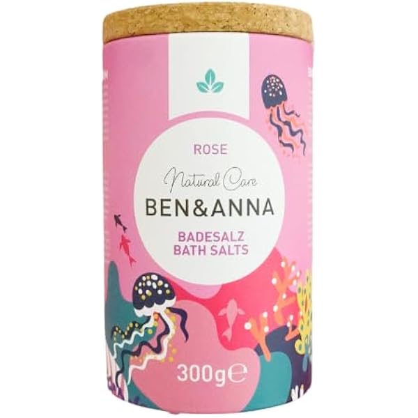 Schlosskräuter Badesalz Rosengarten 200g – 100% Natürliches Entspannungsbad Mit ätherischen Rosenölen & Jojobaöl